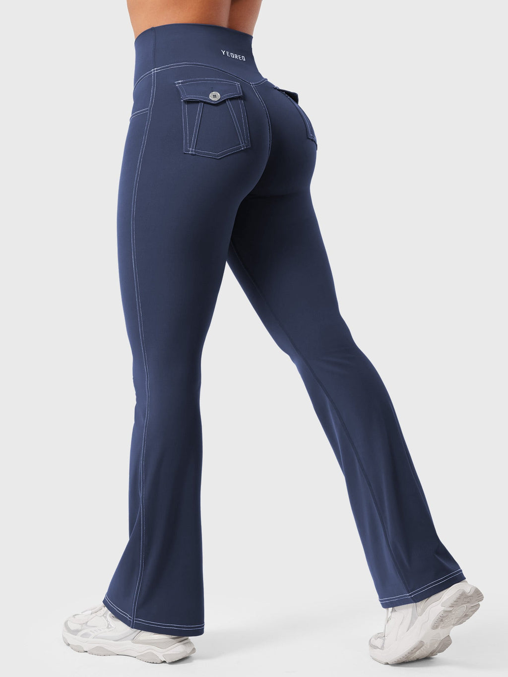 Legging Bernicy CoreFlex Faux Denim évasé - AERLO