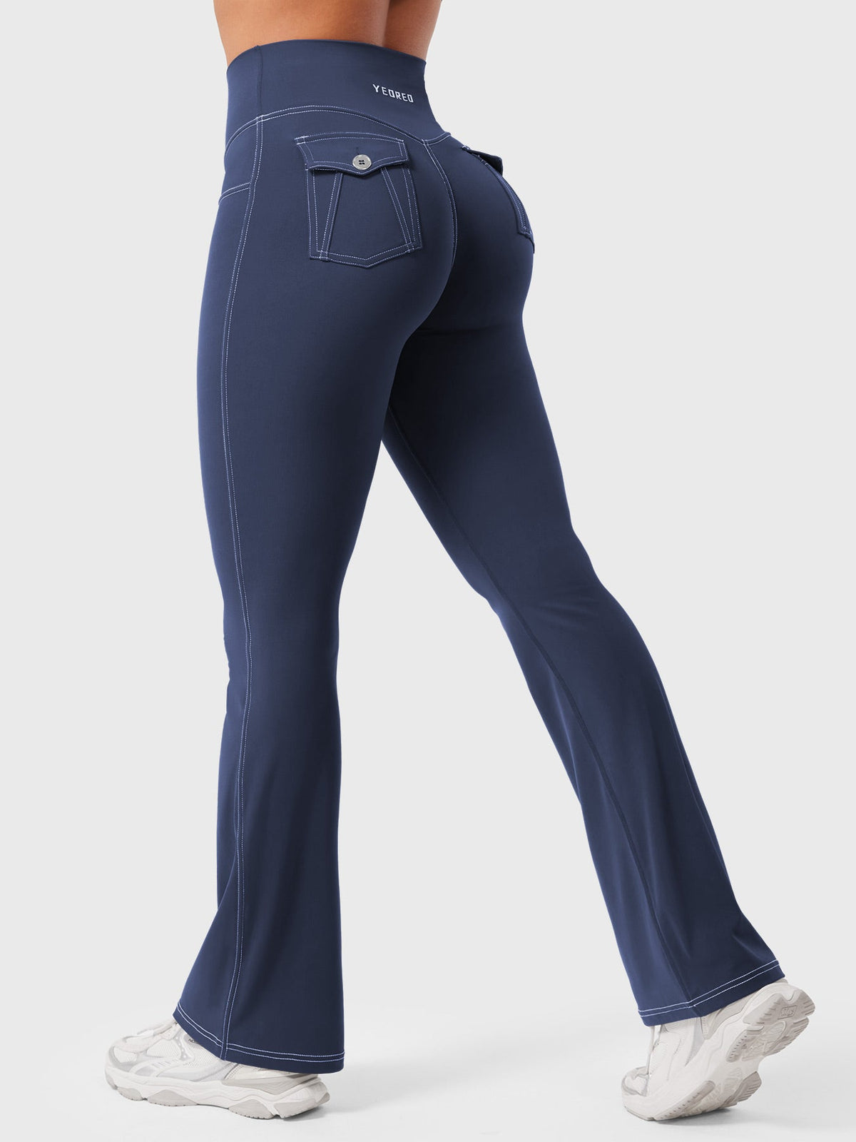 Legging Bernicy CoreFlex Faux Denim évasé - AERLO