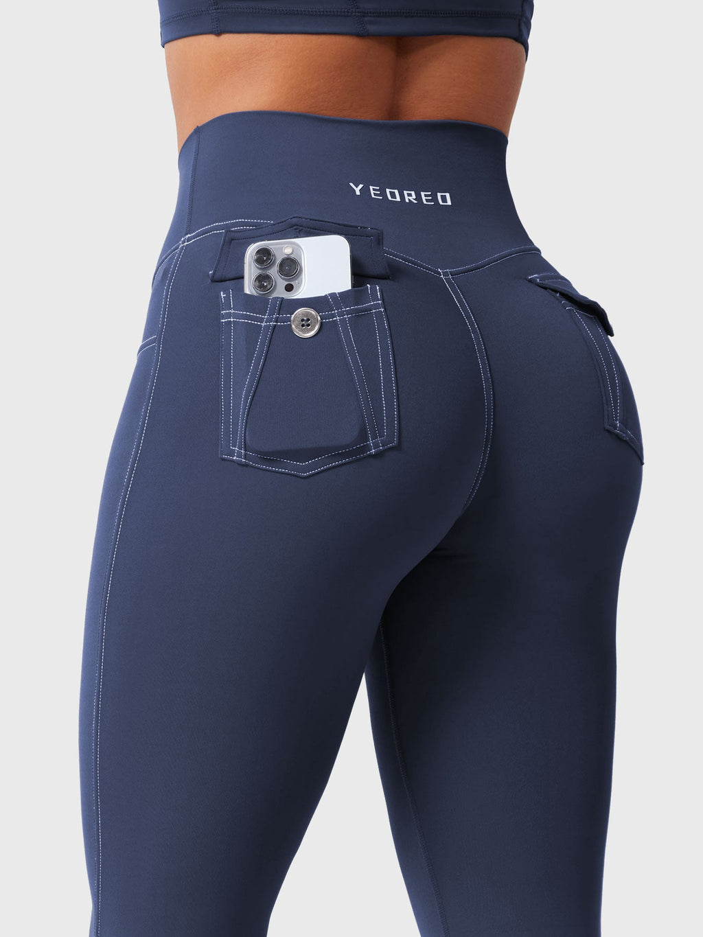 Legging Bernicy CoreFlex Faux Denim évasé - AERLO