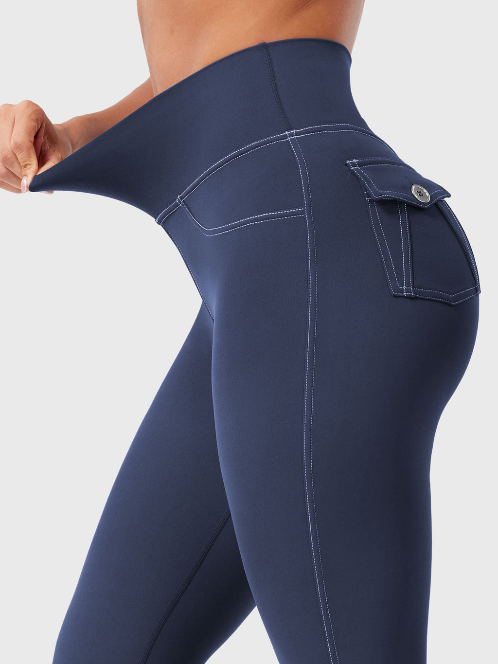Legging Bernicy CoreFlex Faux Denim évasé - AERLO
