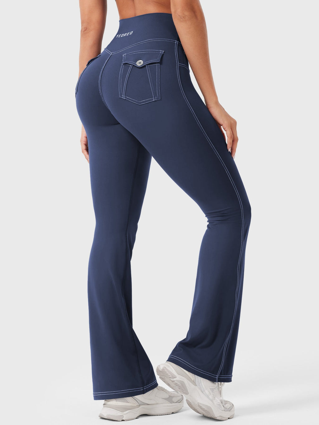Legging Bernicy CoreFlex Faux Denim évasé - AERLO