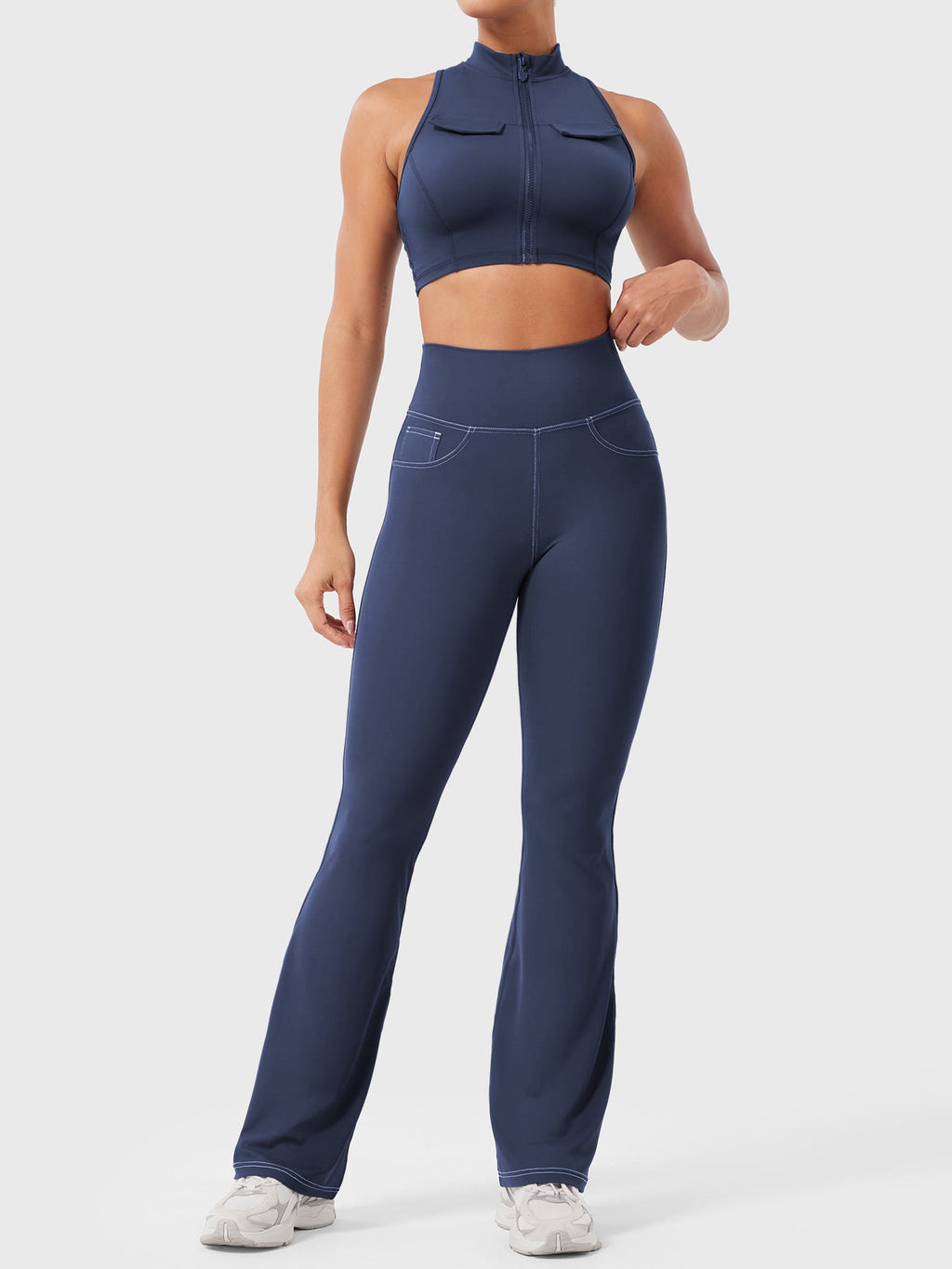 Legging Bernicy CoreFlex Faux Denim évasé - AERLO