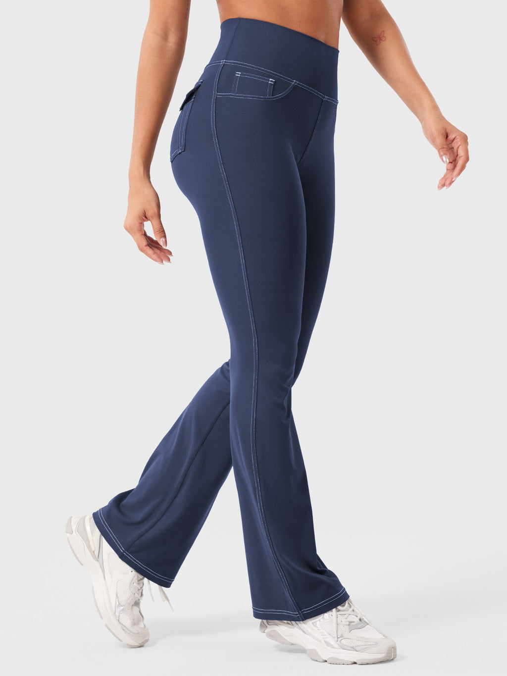 Legging Bernicy CoreFlex Faux Denim évasé - AERLO