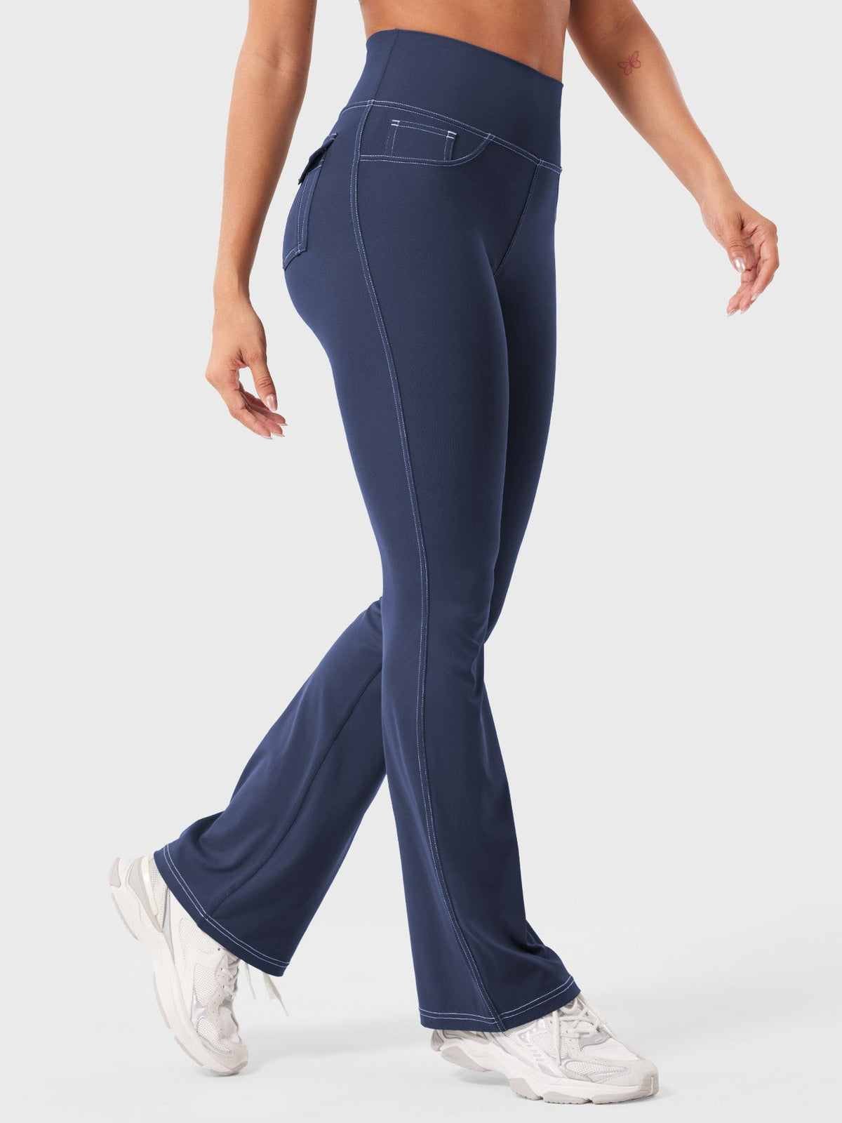 Legging Bernicy CoreFlex Faux Denim évasé - AERLO