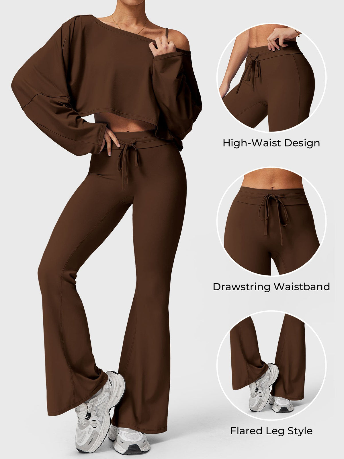 Legging Alison Drawstring évasé - AERLO