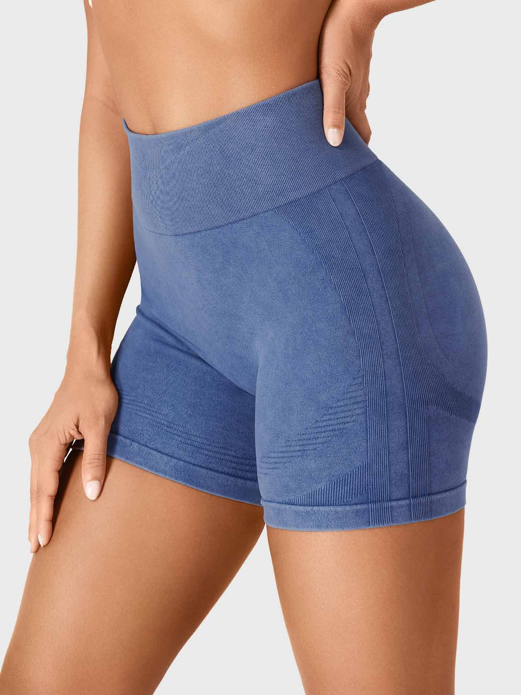 Short Lilliean Faux Denim sans coutures - AERLO