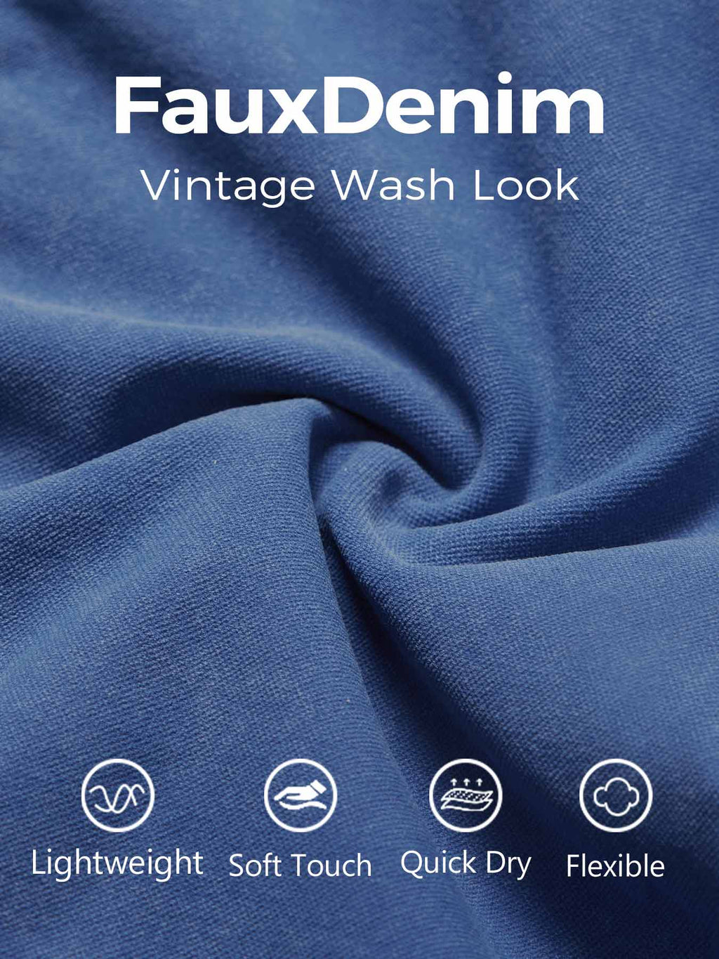 Short Lilliean Faux Denim sans coutures - AERLO