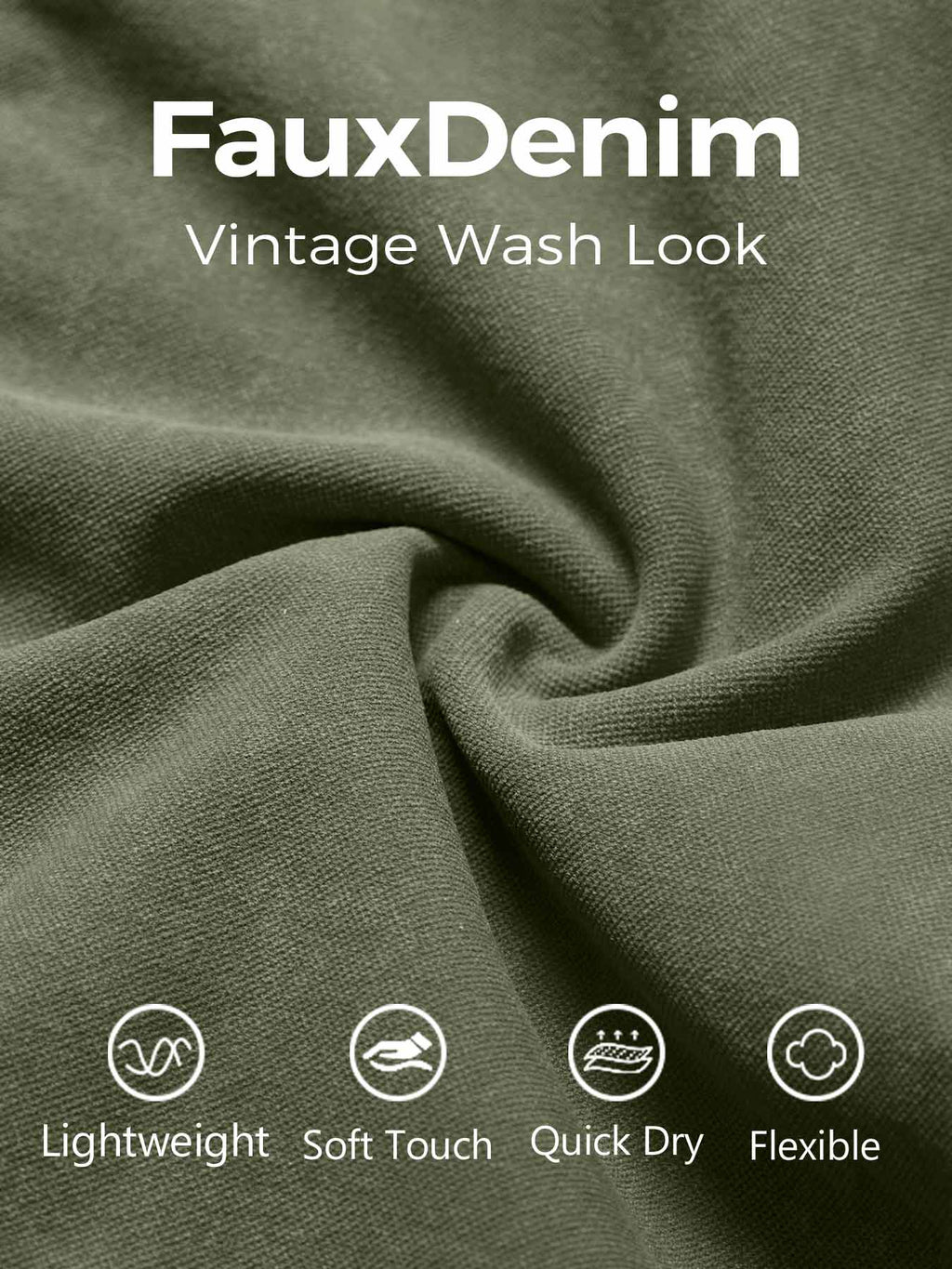 Short Lilliean Faux Denim sans coutures - AERLO