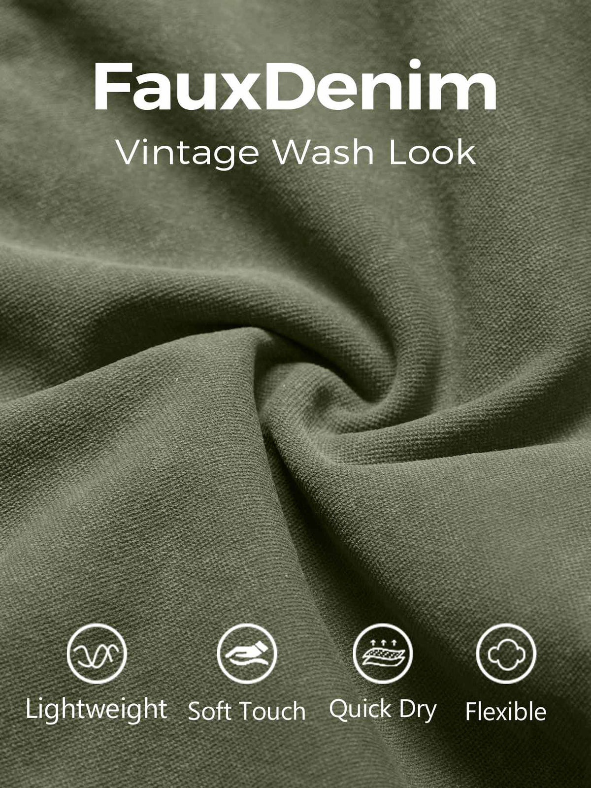 Short Lilliean Faux Denim sans coutures - AERLO