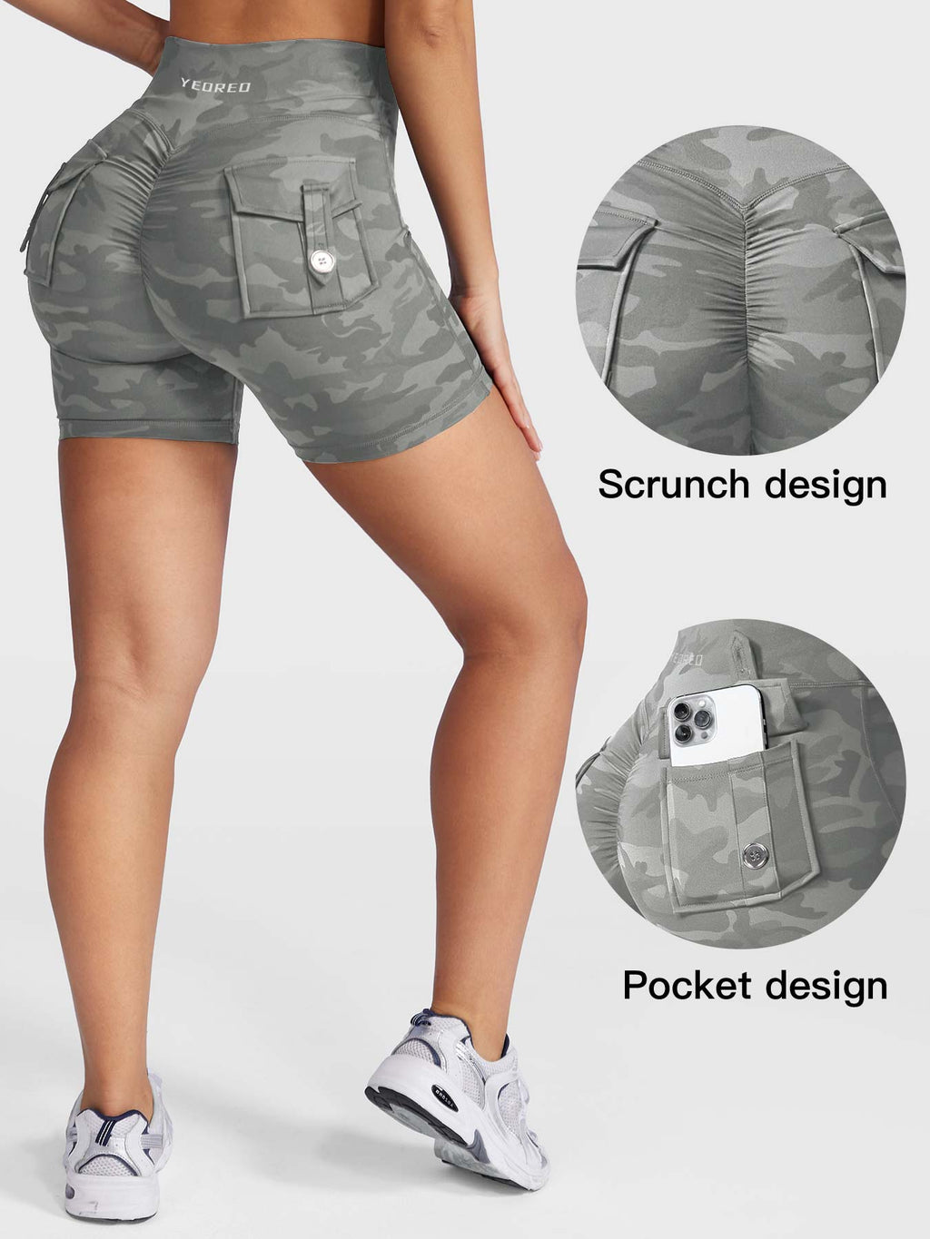 Short Charm Camouflage - AERLO