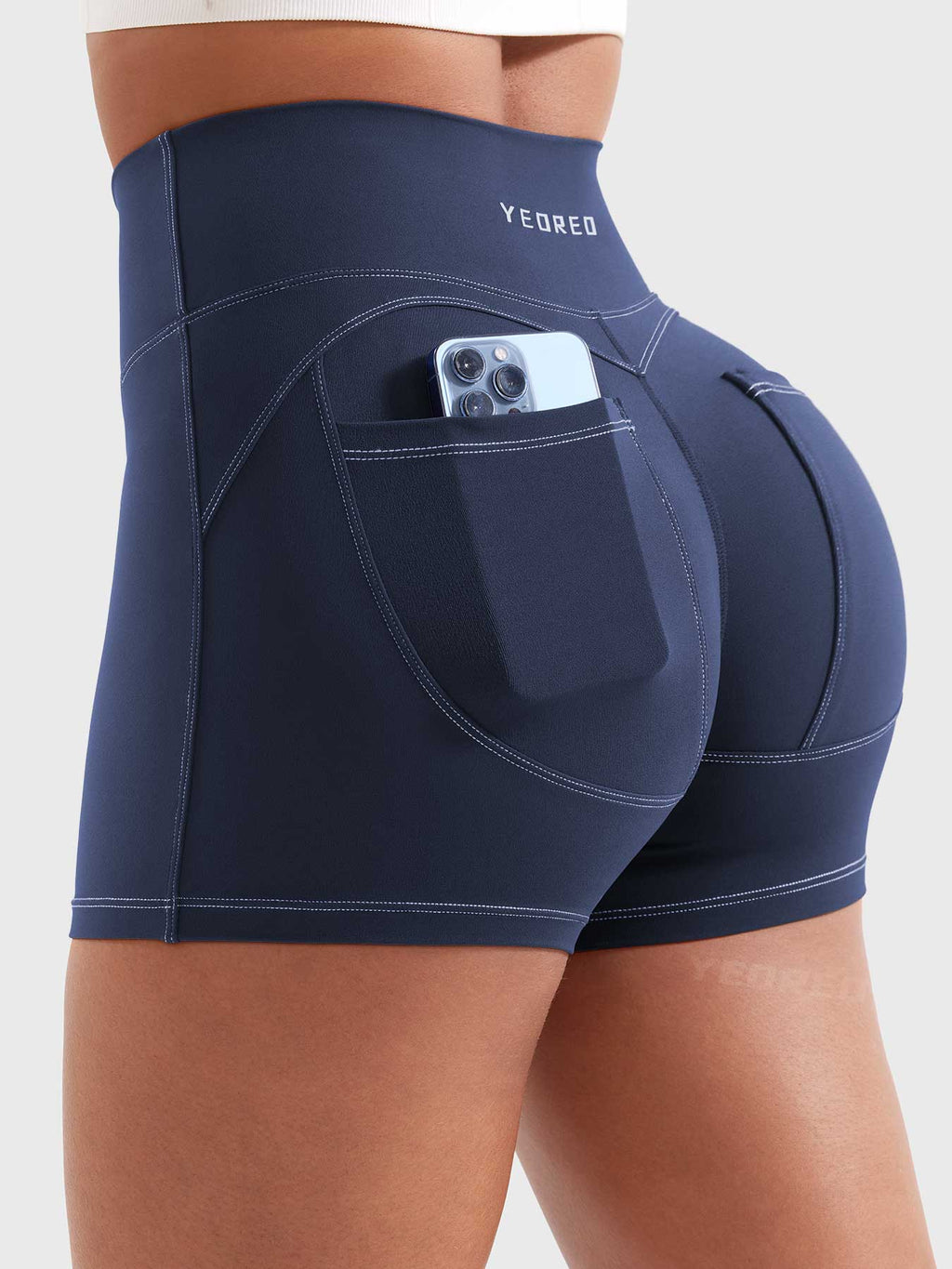 Short Astridy 3.6" Faux Denim - AERLO