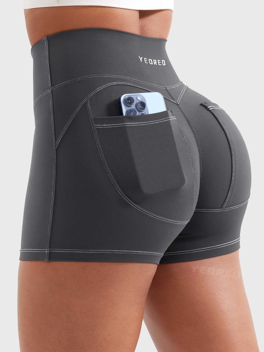 Short Astridy 3.6" Faux Denim - AERLO